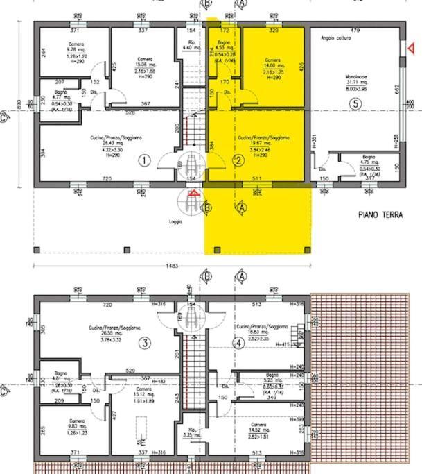 Casal Del Sole - L'Ulivo Apartman Montefelcino Kültér fotó